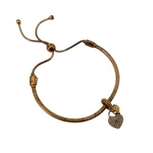 Pandora Heart Padlock Slider Bracelet Womens OS‎